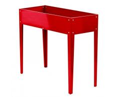 Carré potager surélevé rouge