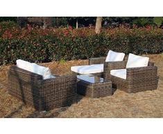 Baidani salon de jardin lounge en rotin present