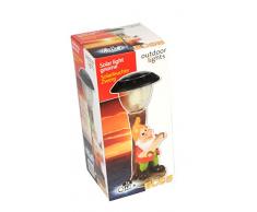 Outdoor Lights 79827 Nain de Jardin Solaire avec LED Céramique Multicolore 14,3 x 13,3 x 29,5 cm