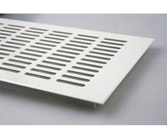 Grille d'Aération Plaque De Ventilation En Aluminium - Revêtement en poudre blanche