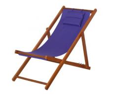 Siena Garden 672588 Faro Chaise Longue Bois Dur Violet