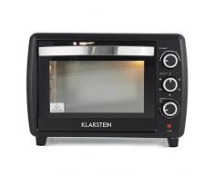 Klarstein Omnichef 30 2G Mini-four (30 L, 1500W, régulateur température: max. 230 °C, 5 fonctions de cuisson dont rôtissoire, plaque et grille incluses) - noir