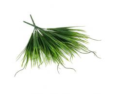 Lot de 2pcs Feuille Plante Bush Herbe Artificielle Décoration de La Maison Vert