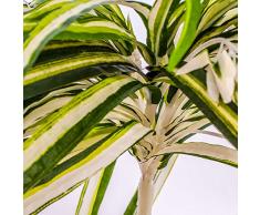 Chlorophytum BASIC artificiel sur piquet, vert-blanc, 50 cm, Ø 40 cm - Plante verte artificielle / Plante artificielle - artplants