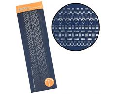 Bordure groovi Piercing Motif Grille Plaque Droite – N ° 1