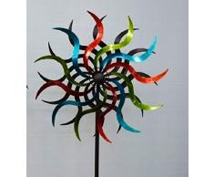 WindRad ArtFerro Girouette en métal, 35,5 x 16,5 x 184 cm