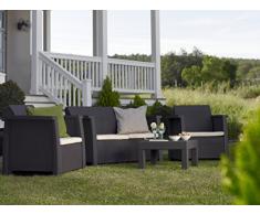 Keter Salon de jardin VEGAS LOUNGE anthracite
