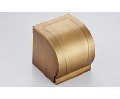 Home mall- Boîte à papier en cuivre rétro Coffret à gazon Porte-serviettes en papier toilette Porte-papier en rouleau Style européen