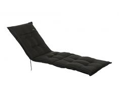 Madison 135221 Coussin et Tapis pour Chaise Longue Revêtement/Acrylique Noir