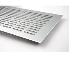 Grille d'Aération Plaque De Ventilation En Aluminium - argent anodisé