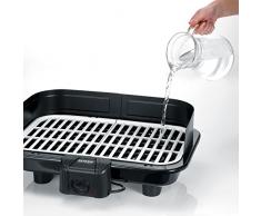 Severin PG2794 Grill barbecue avec plaque revêtue de céramique 2500 W Noir/Blanc