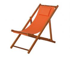 Siena Garden 672582 Faro Chaise Longue Bois Dur Orange