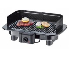 Severin - 8523 - Barbecue sur Pieds - 2300 W - noir - grille chromée - thermostat - pare-vent