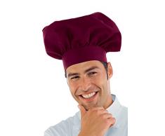 Toque de chef cuisinier bordeaux