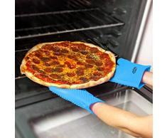 Molecule gants de griller de silicone, le bicarbonate de gants 1 paire de gants et maniques, des barbecues parfaits anti-chaleur, l'ébullition de l'eau à l'épreuve, la résistance à haute température, bon outil pour la cuisine, d'une taille plus
