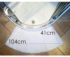 moyenne tapis de douche courbée noir