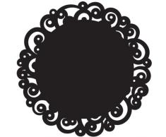 Wilton 2104-0220 Napperons 12 6Pack de-Black Swirl