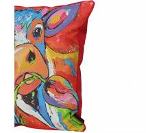 Madison Vache Coussin décoratif multicolore 50 x 50 cm