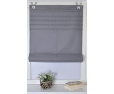 Store bateau à oeillets Kessy Biese - Gris - environ 60 x 142cm