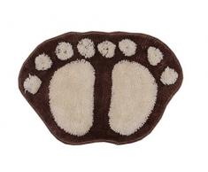 Bigood Tapis Antidérapant Fibre Baignoire Cabine Douche 58.5*38.5cm Marron