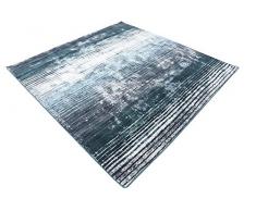 Moderne Abstrait Manche de manche (6 'x 6') carré MIRAGE Bleu contemporain Tapis Zone
