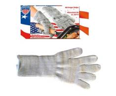 Fachhandel-Plus Paire de gants anti-chaleur hauts pour barbecue ou four à pain Jusqu'à 250 °C