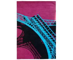 Un Amour de Tapis 19815 Eiffel Tapis Salon Laine Rose 180 x 270 cm