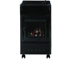 Favex 8591700 Wien Chauffage d'Appoint à Gaz Finition Bois Noir 40 x 29 x 70 cm