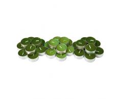 IKEA SINNLIG parfumée Bougie chauffe-plat, pomme croquante, vert – lot de 30
