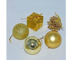 Everesta Lot de 35 boules de Noël 5cm de boules déco noël guirlande boules cimier Noël incassable Boules Décoration ,ce lot complet de décoration vous permet d'avoir tous les accessoires de déco pour votre sapin.- Thème couleur