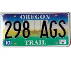 Plaque immatriculation américaine Oregon Trail