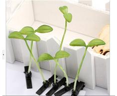 SHINA mode 5pcs unisex épingles à cheveux comportant des plantes artificielles germe de soja Petite herbe tête pousse de bande dessinée en épingle à cheveux