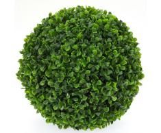 Boule de Buis Artificiel grand modèle - Plante artificielle intérieur / Extérieur - 27 cm