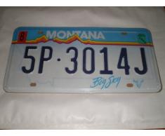 PLAQUE IMMATRICULATION AMERICAINE MONTANA
