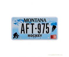 PLAQUE d' immatriculation américaine MONTANA HOCKEY - Réplique