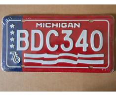 Plaque immatriculation américaine nouvelle 31 x 16 cm reproduction Michigan USA