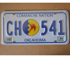 Plaque immatriculation américaine nouvelle 31 x 16 cm reproduction Oklahoma ch-541