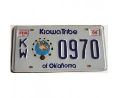 Plaque immatriculation américaine Kiowa Tribe of Oklahoma