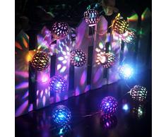 LED String intérieur /extérieur,Ryham batterie Operated 4.9ft 12LED or Guirlande lumineuse Boule rideau éclairage --- mariage Idéal, Arbre de Noël, Halloween, Fête, Chambre (changement de couleur)