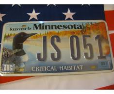 Plaque immatriculation américaine Reinvest in Minnesota