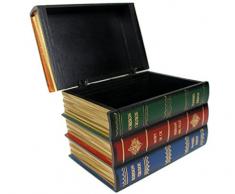 Livre factice Gestionnaire Boîte en bois Boîte de rangement Boîte Boîte à bijoux en bois, S