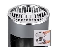 TecTake Cendrier sur pied extérieur avec poubelle + seau intérieur 30l - diverses couleurs au choix - (anthracite | no. 402283)