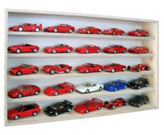 V17 - Vitrine murale 100 cm x 59 cm x 15 cm collection miniature collecteur tableau d'affichage train pion petit objet jouet enfant mini nain de jardin schtroumpf vitres en plexiglas clair meuble rangement étagère armoire placard