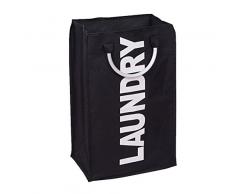 Nobiy's-Sac a linge Pliant, portable en Polyester Noir 33x23x53 CM