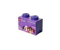 Room Copenhagen RC40021743 Lego Friends Boîte de Rangement 2-Briques Plastique Pourpre 45 x 35 x 25 cm