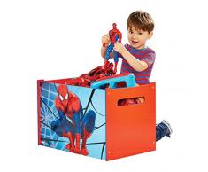 Spiderman 866014 Spiderman Coffre de rangement Bois Bleu et rouge 60 x 39,5 x 39,5 cm