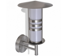 vidaXL Applique murale en forme de pagode acier inoxydable