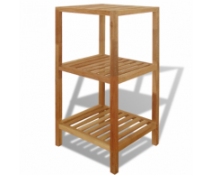 vidaXL Étagère de salle bain Bois noyer massif 36 x 79 cm