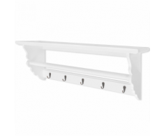 vidaXL Porte-manteau PFDM blanc style baroque