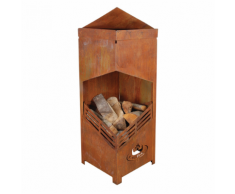 Esschert Design Cheminée d'extérieur carrée M FF144